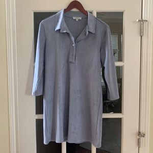 Faux suede tunic (32 inches length) Super soft!